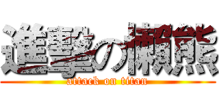 進擊の懶熊 (attack on titan)