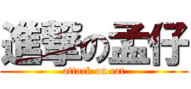 進撃の孟仔 (attack on cat)