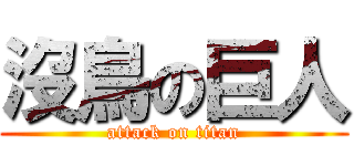 沒鳥の巨人 (attack on titan)