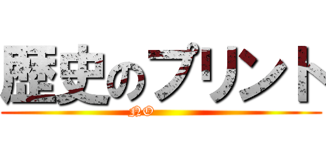 歴史のプリント (NO        )