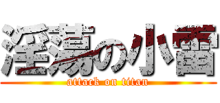 淫蕩の小雷 (attack on titan)