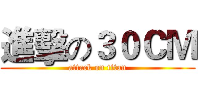 進擊の３０ＣＭ (attack on titan)