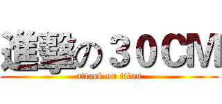 進擊の３０ＣＭ (attack on titan)