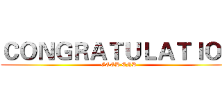ＣＯＮＧＲＡＴＵＬＡＴＩＯＮ (GOOD END)