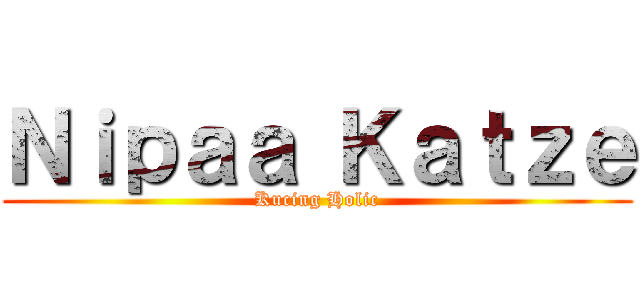 Ｎｉｐａａ Ｋａｔｚｅ (Kucing Holic)