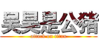 吴昊是公猪 (attack on titan)