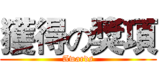 獲得の獎項 (Awards)