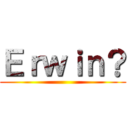 Ｅｒｗｉｎ？ ()
