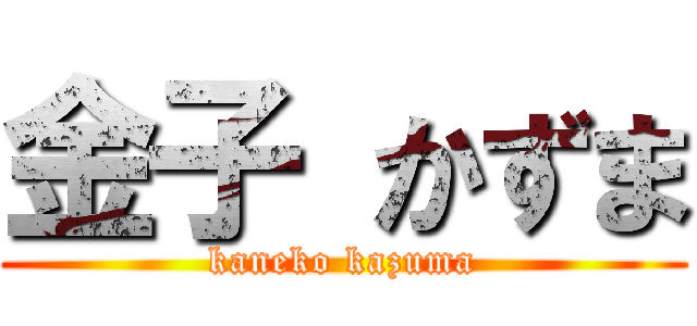 金子 かずま (kaneko kazuma)