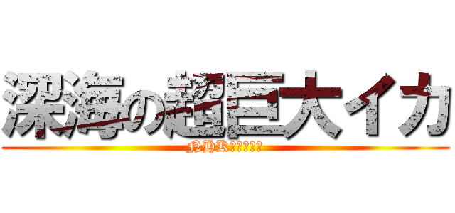 深海の超巨大イカ (NHKスペシャル)