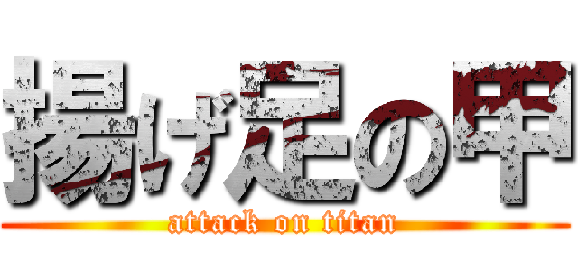 揚げ足の甲 (attack on titan)