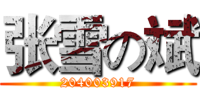 张雪の斌 (204003917)