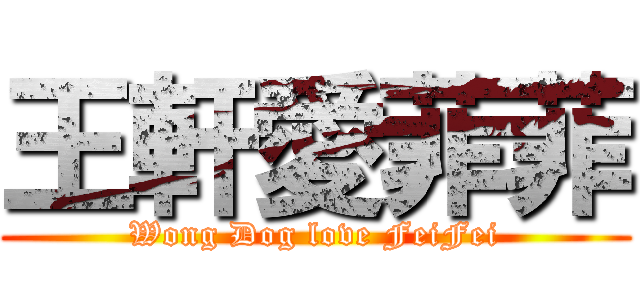 王軒愛菲菲 (Wong Dog love FeiFei)