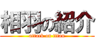 相羽の紹介 (attack on titan)
