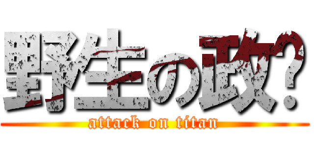 野生の政炘 (attack on titan)