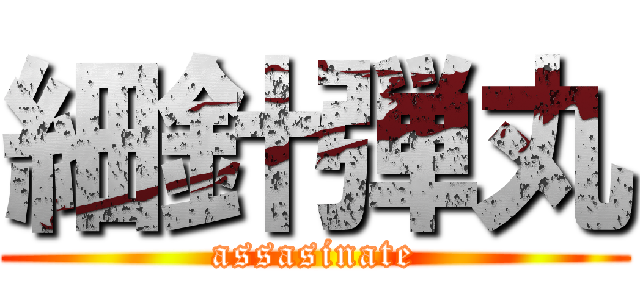 細針弾丸 (assasinate)