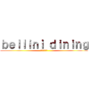 ｂｅｌｌｉｎｉ ｄｉｎｉｎｇ (ベリーニの巨人)