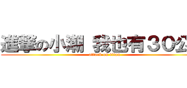 進撃の小潮 我也有３０公分 (attack on titan)