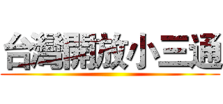 台灣開放小三通 ()