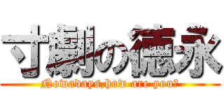 寸劇の徳永 (Nowadays,how are you?)