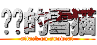 进击的雪猫 (attack on snowcat)