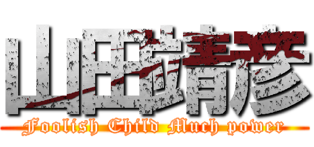 山田靖彦 (Foolish Child Much power)