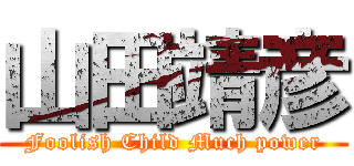 山田靖彦 (Foolish Child Much power)
