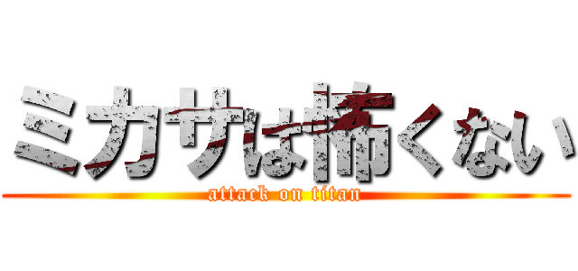 ミカサは怖くない (attack on titan)