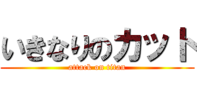 いきなりのカット (attack on titan)