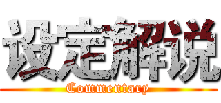 设定解说 (Commentary)