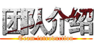 团队介绍 (Team introduction)
