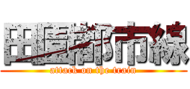 田園都市線 (attack on the train)