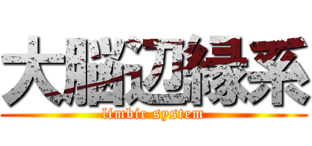 大脳辺縁系 (limbic system)