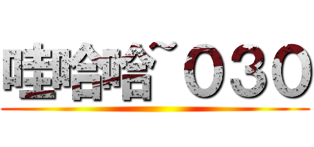 哇哈哈~０３０ ()