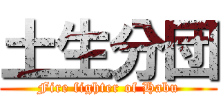 土生分団 (Fire fighter of Habu)