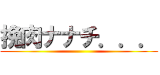 挽肉ナナチ．．． ()