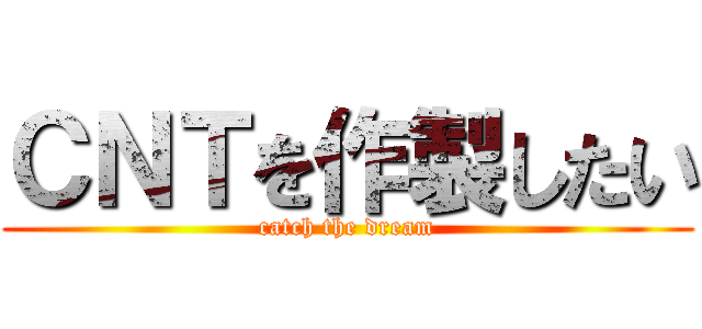 ＣＮＴを作製したい (catch the dream)
