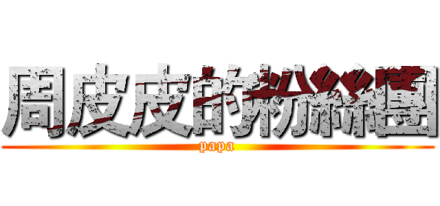 周皮皮的粉絲團 (papa)