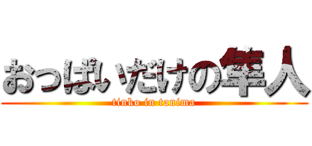 おっぱいだけの隼人 (tinko in tanima)