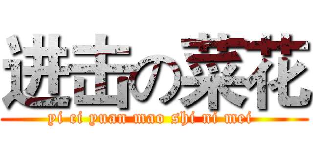 进击の菜花 (yi ci yuan mao shi ni mei )