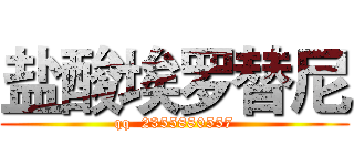 盐酸埃罗替尼 (qq  2355880557)