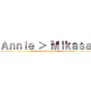 Ａｎｎｉｅ ＞ Ｍｉｋａｓａ (Lidem com isso Noobs)