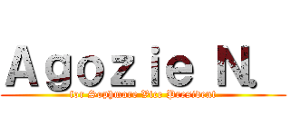 Ａｇｏｚｉｅ Ｎ． (for Sophmore Vice President)