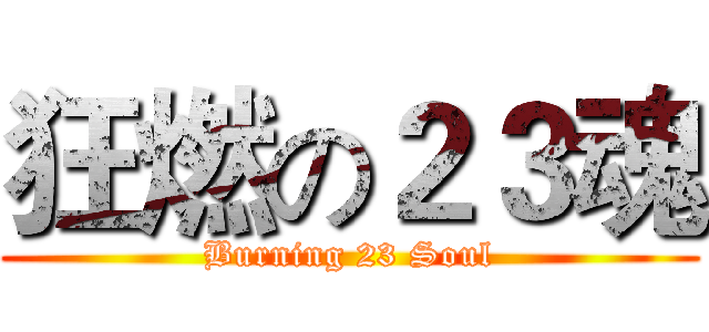 狂燃の２３魂 (Burning 23 Soul)