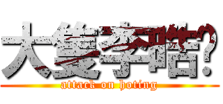 大隻李晧婷 (attack on hoting)