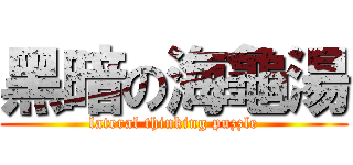 黑暗の海龜湯 (lateral thinking puzzle)