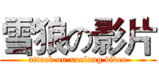 雪狼の影片 (attack on xuelang video)