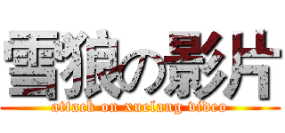 雪狼の影片 (attack on xuelang video)