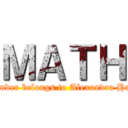 ＭＡＴＨ (this binder belongs to Alexandra Hannam)