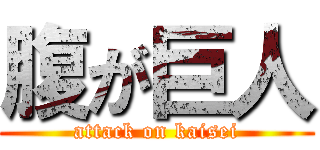 腹が巨人 (attack on kaisei)